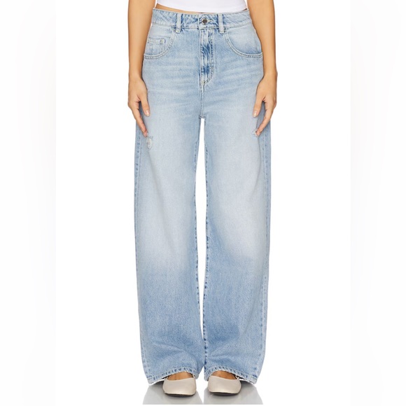 icon denim Denim - Icon Denim LA Poppy Wide Leg Distressed Jeans